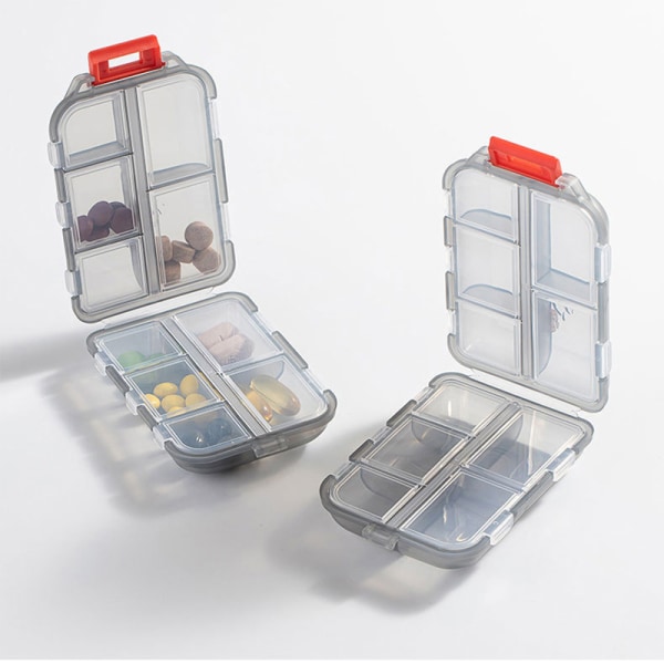 Travel Pill Organizer Fuktsikker pilleboks for lommeveske Green