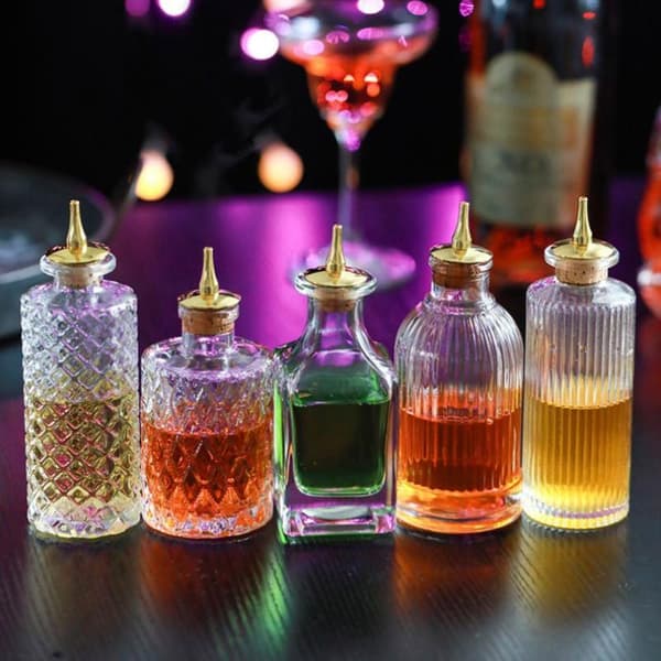 Vintage Cocktail Bittersflaske med Dasher Top Professionel Ba 4