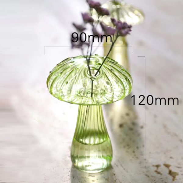 Mushroom Glas Vase Aromaterapi Flaske Creative Home Hydroponi C