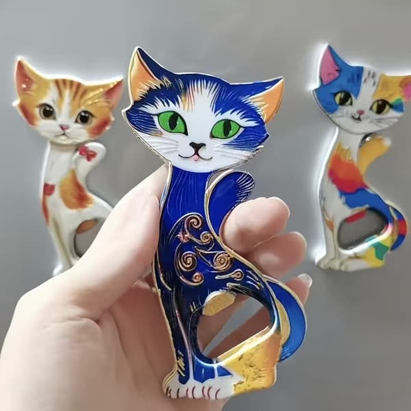 Kat Akryl Køleskabsmagnet A5