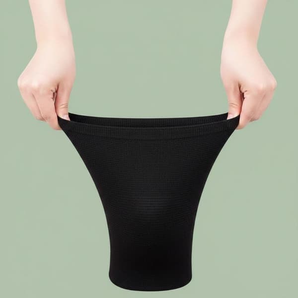 Elastiska knäskydd 2st/par Polyester Bomull Halkfria Sport Fi one pair
