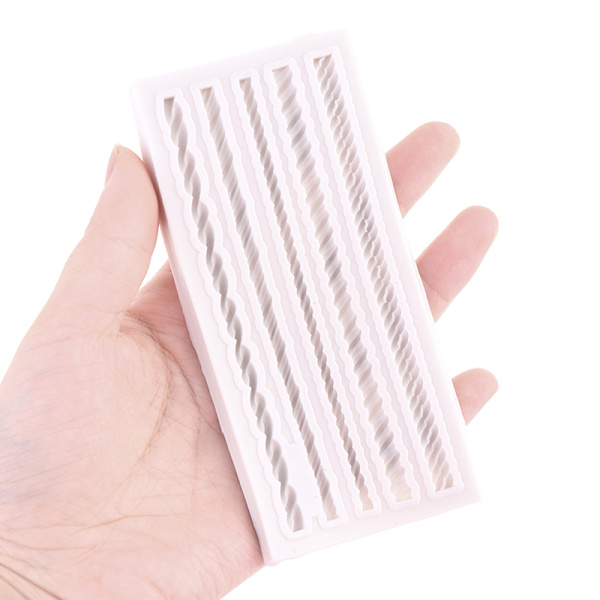 Silikonform DIY sjokoladekakeform Fem linjer tauform Bak