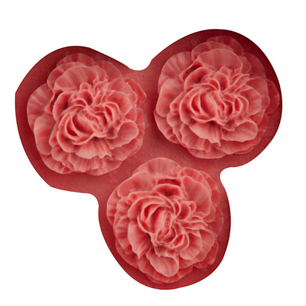 Peonblomst Silikonform Bryllupskake Topper Fondantkake