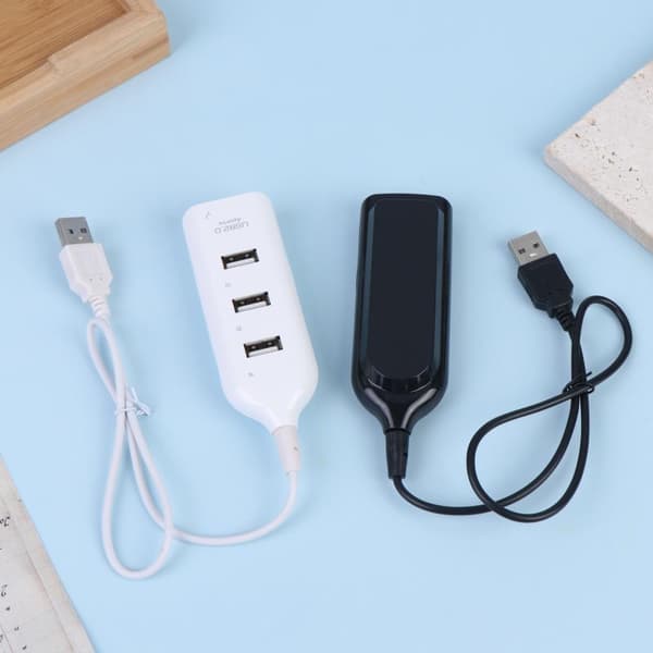 1/2/3 st 4-portars USB 2.0 Hub Splitter Höghastighetsdataöverföring E 1Pcs black