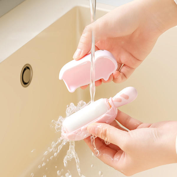 Bärbar luddrulle Pink