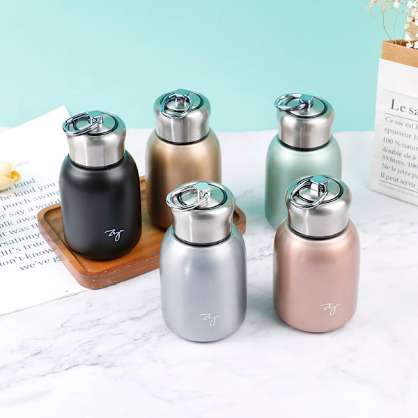 300ml Mini Kaffe Vakuum Kolber Nydelig Termos Bærbar Reise Silver