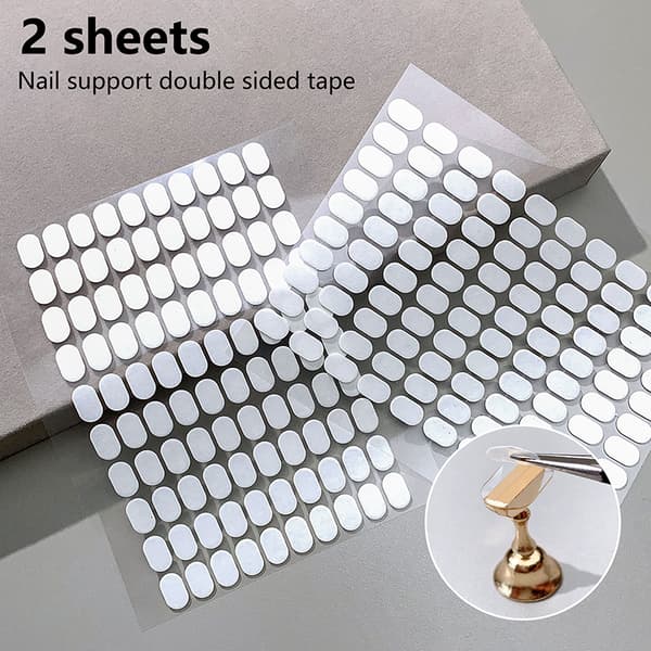 Nail Practice Stand Holder Sticker Nail Stand Dobbelsidig tape