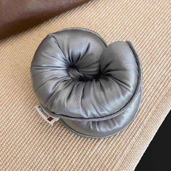 Sponge Sleep Elastisk Hårelastik Hårscrunchies Til Kvinder Blue