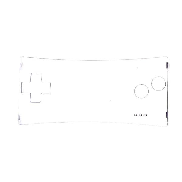 Til GameBoy Micro Transparent Klar Front Faceplate Cover Prote