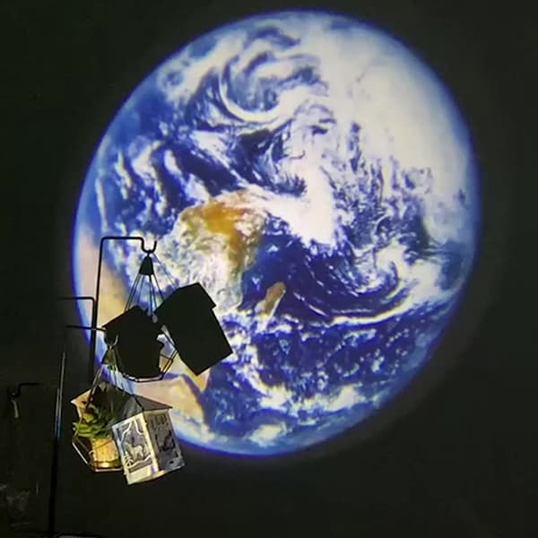 USB Tak Måne Jord Projeksjon Atmosfære Lys Stjernehimmel L
