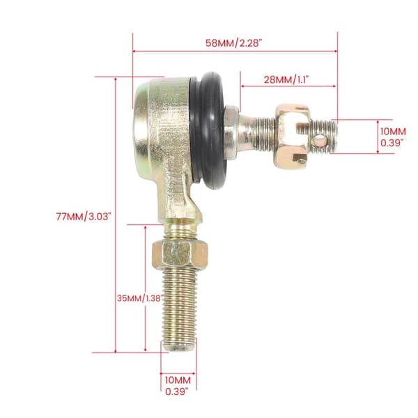 1 sett 10 mm M10 endeleddsett kule for 5110-250cc ATV Quad Di