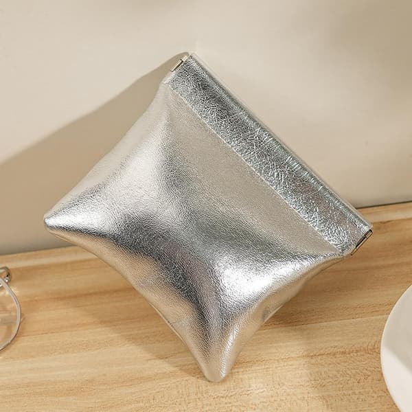 Supercool Liten Silverplånbok Bärbar Datakabel Förvaringsväska 1