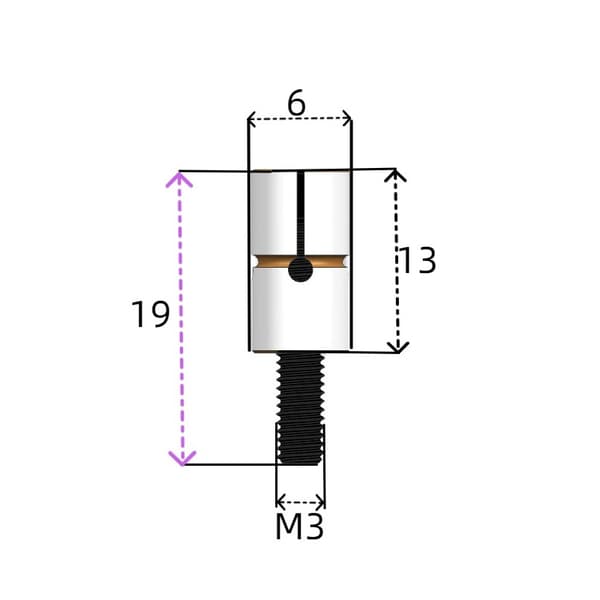CNC indre diameter ekspansjonsstift raskt lokaliserende indre støttechuck D6.0