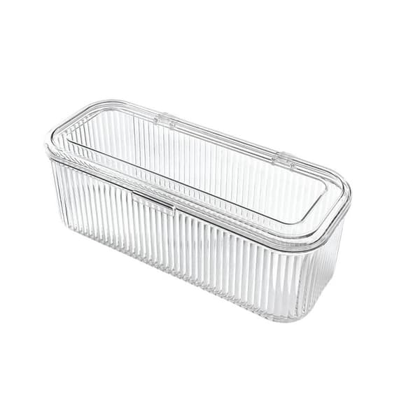 Transparent läppstift nagelförvaringslåda stor kapacitet för små 1pc