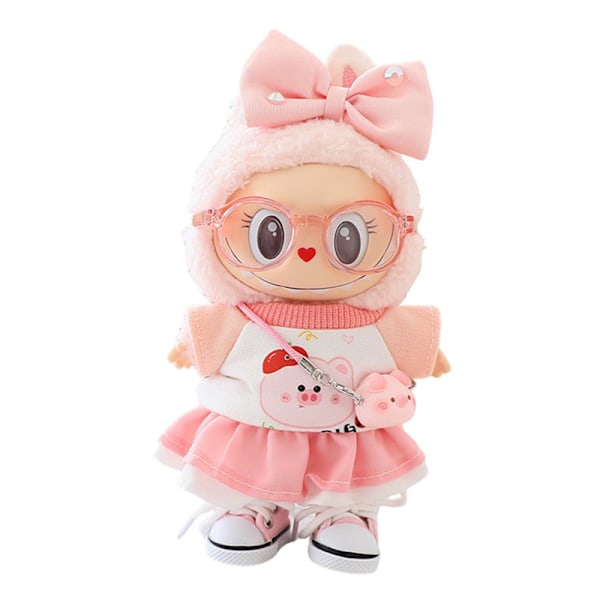 6 kpl Vaatteita Labubu-nukeille, Tyylikkäät Kawaii Ou -asusteet A1