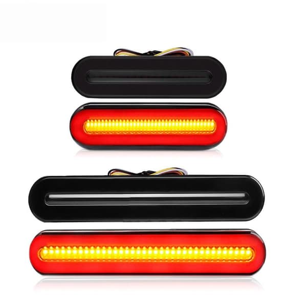 2 st LED Bakbromsljus LED 12V 24V Bil Bakljus Lastbil Blinkers A2