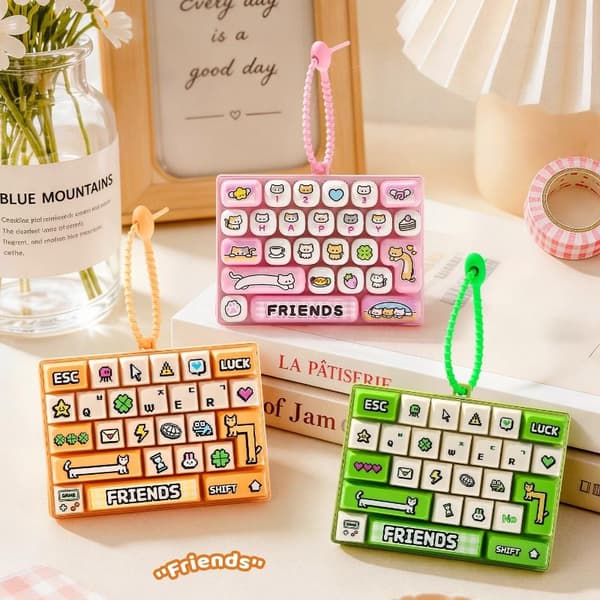 26 Taster Tastaturformet Fidget Legetøj Dekompressionstaske Vedhæng A1