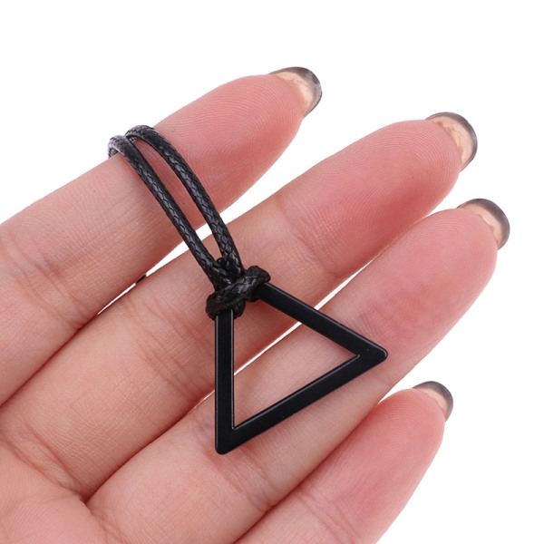 Man Denji Triangle Halskjede Trekantet Pull Ring Anheng Choker