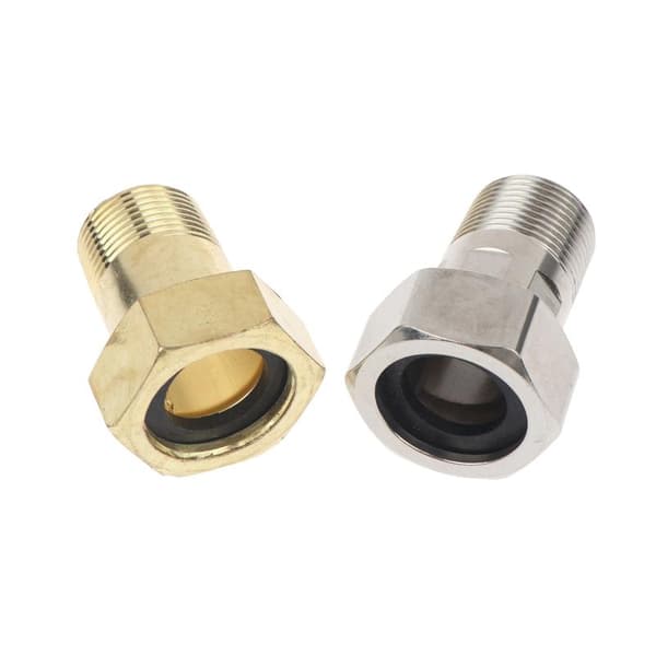Kobber vanntankkobling 1/2\" 3/4\" 1\" BSP utvendig messingfeste A2