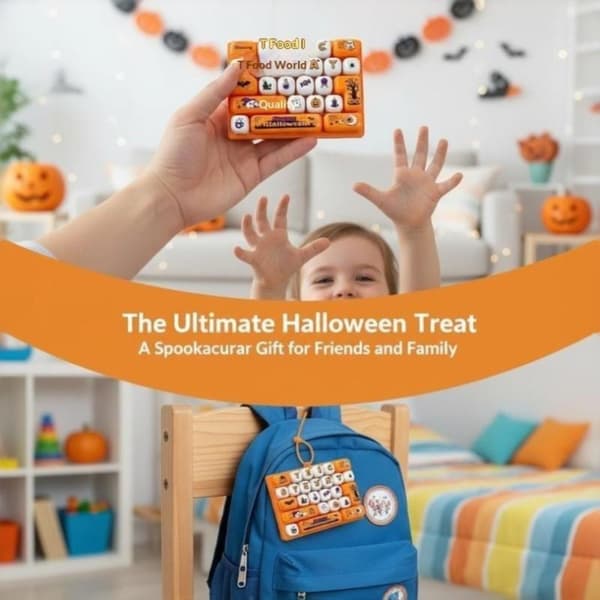e Halloween-tema 26-tasters tastaturknap legetøjsposepynt 1pc