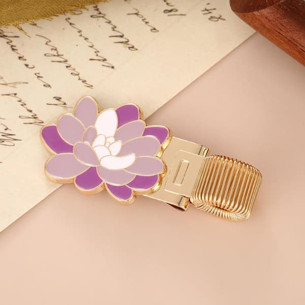 Blomstertema metalpenneclips A2