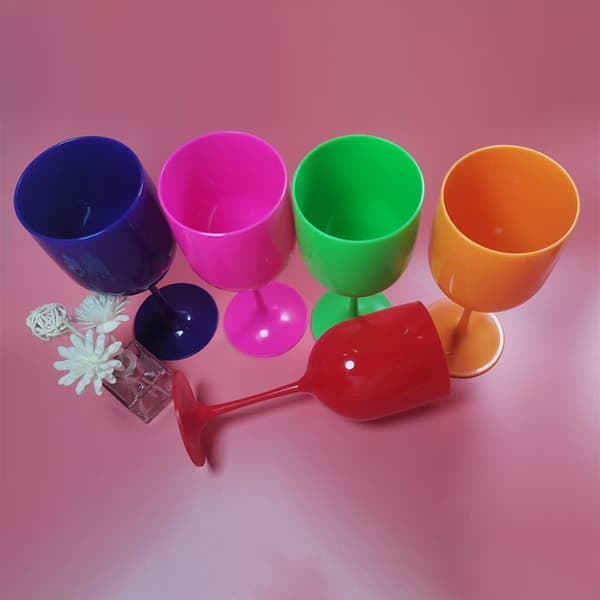 Genanvendelige champagneglas i PP-plast White