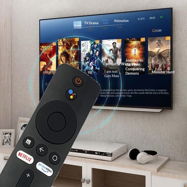 Bluetooth stemmefjernbetjening med til Box TV Stick 4K Smart T A1