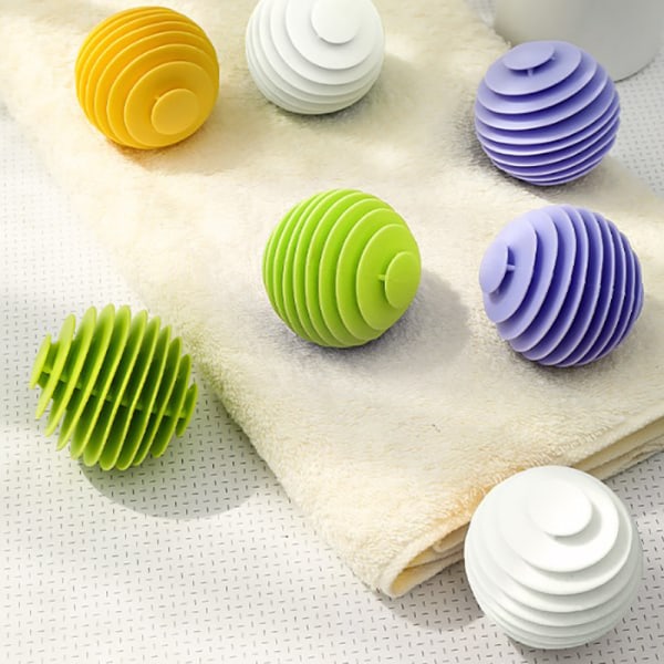 3ST Återanvändbara Tvättbollar Kläder Rengöringsverktyg Tvätt Yellow