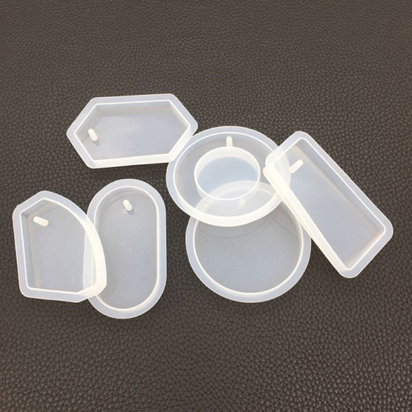 Nøglering vedhæng Form Sæt DIY Pendant Resin Form Krystal Epoxy A4