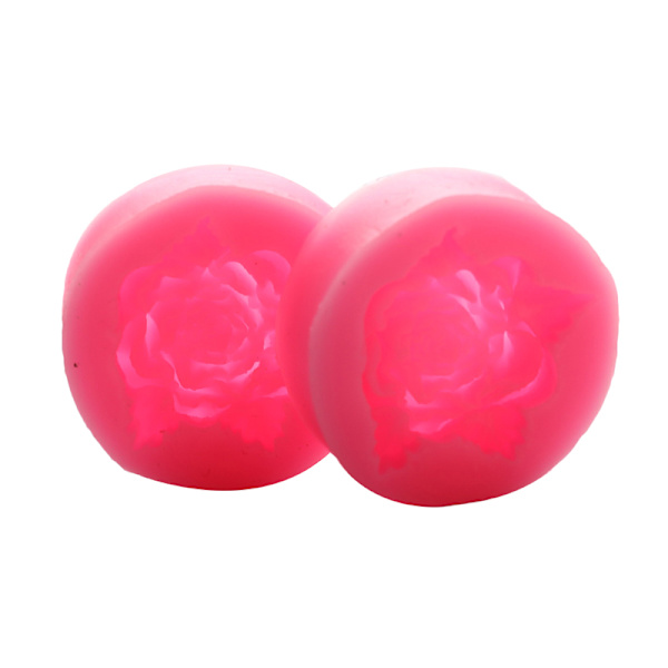Bloom Rose Silikonkake 3D Blomster Fondant Form Cupcake Candy C