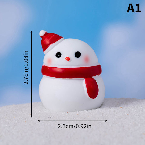 1 stk Mini e Julepynt Dekoration Julemand Miniature Mikro A2