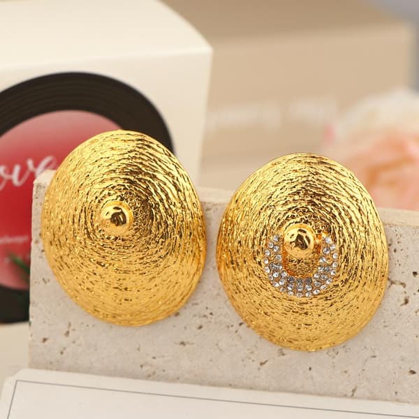 Retro barokstil ovale dingleøreringe ring til kvinder silver earrings
