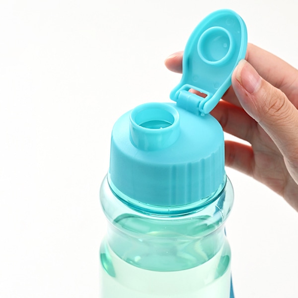 Transparent vattenflaska Portabel sportkopp för att dricka 550ml Red