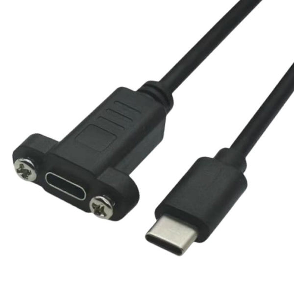 1 st. panelmonterad USB-C-förlängningskabel med skruv A3