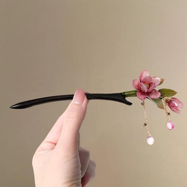 Blomsterhårpinne Hårnål Retro Tradisjonell Hanfu Blomst