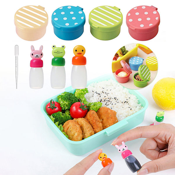 1/3/4 stk krydderflaske mini ketchup salatdressingbeholder 4pcs/Set