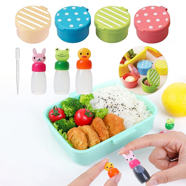 1/3/4 stk. Krydderiflaske Mini Ketchup Salatdressing Beholder 3pcs/Set