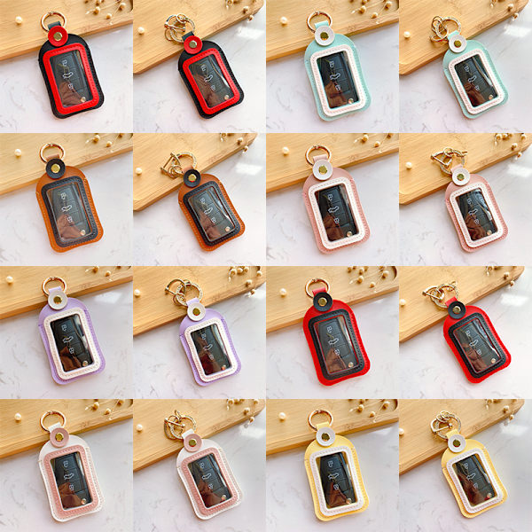 Universal 4,5*8 cm bilnøkkelveske deksel Fjernbeskyttelsesskall Ac Red 1