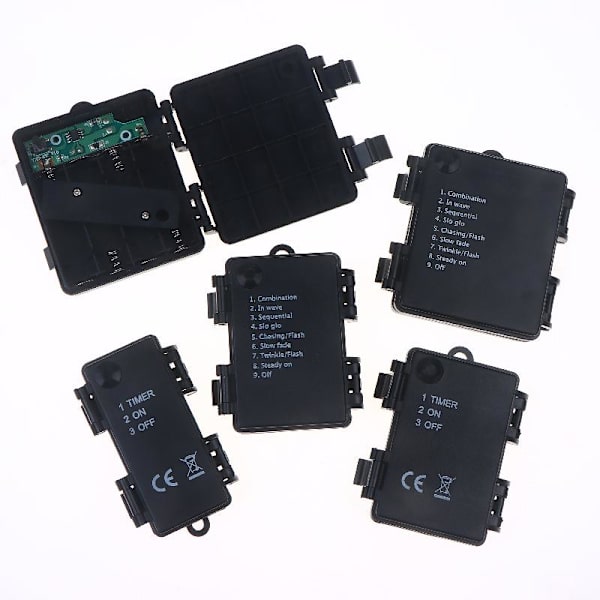 AA No.5 Vandtæt Batteripatron Med Tidsfunktion 3X 8 functions
