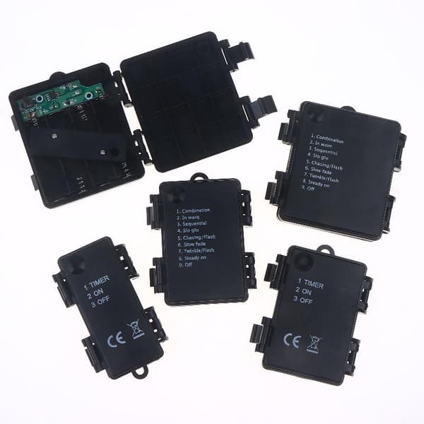 AA No.5 Vanntett batterikassett med tidsfunksjon 3X 8 functions