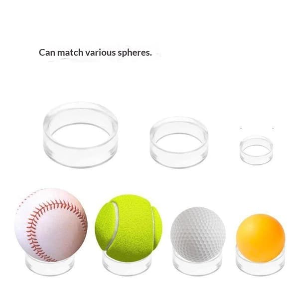 Golfboll Klar Förvaringshållare Ringar Och Baseboll Displayställ A4