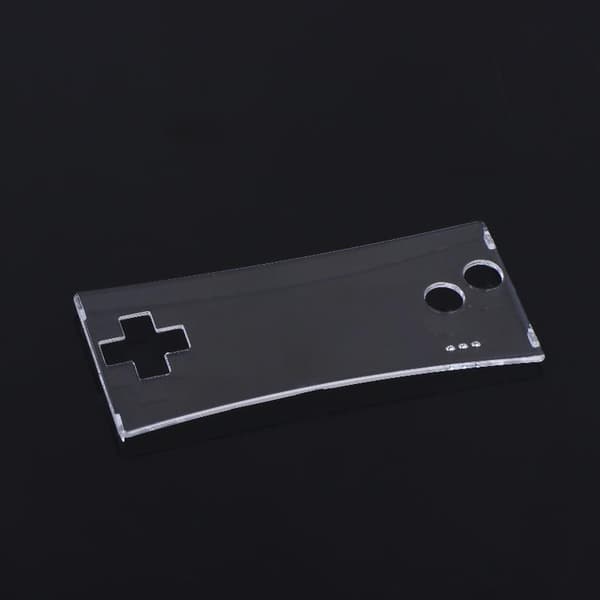Til GameBoy Micro Transparent Klar Front Faceplate Cover Prote