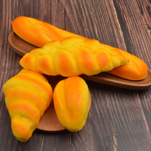 Big Croissant Slow Rebound Knip Dekompresjonsventil Leketøy Slow R A10