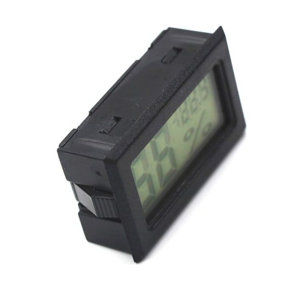Mini LCD digital termometer Hygrometer Temperatur inomhuskonv Black