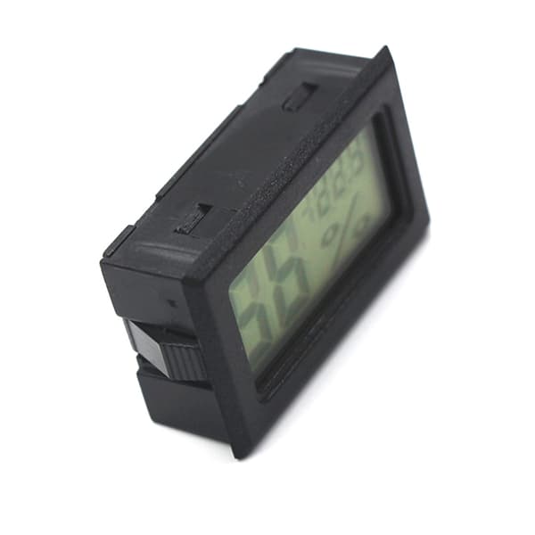 Mini LCD digitalt termometer Hygrometer Temperatur Innendørs konv Black