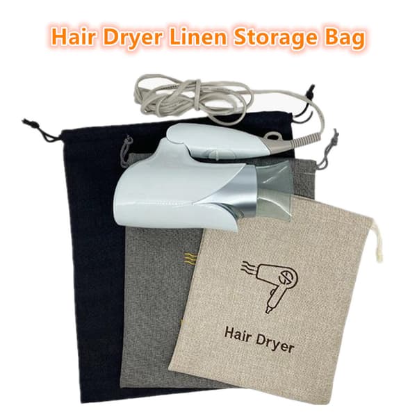 Kompakta hårtorkväskor med snygg design för effektiv organisering Gray Large