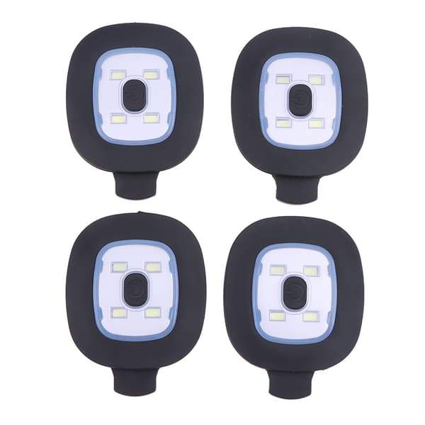 1/2/4 stk USB oppladbart lys for LED-hodelykt utskiftbar 2pcs