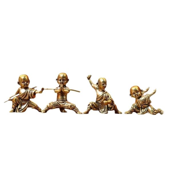 Messing Kung Fu Munkefigur A2