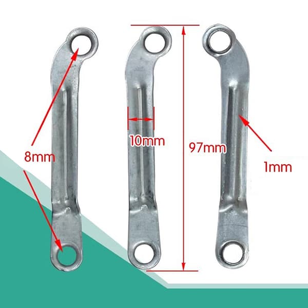 5 stk. elektrisk viftevippestang, ristende hode, jernforbindelse, erstatning 5pcs