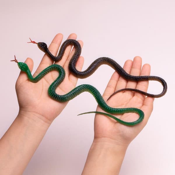 40 cm Realistisk Gummi Leksaksorm Simulering Python Halloween Födelsedag A8